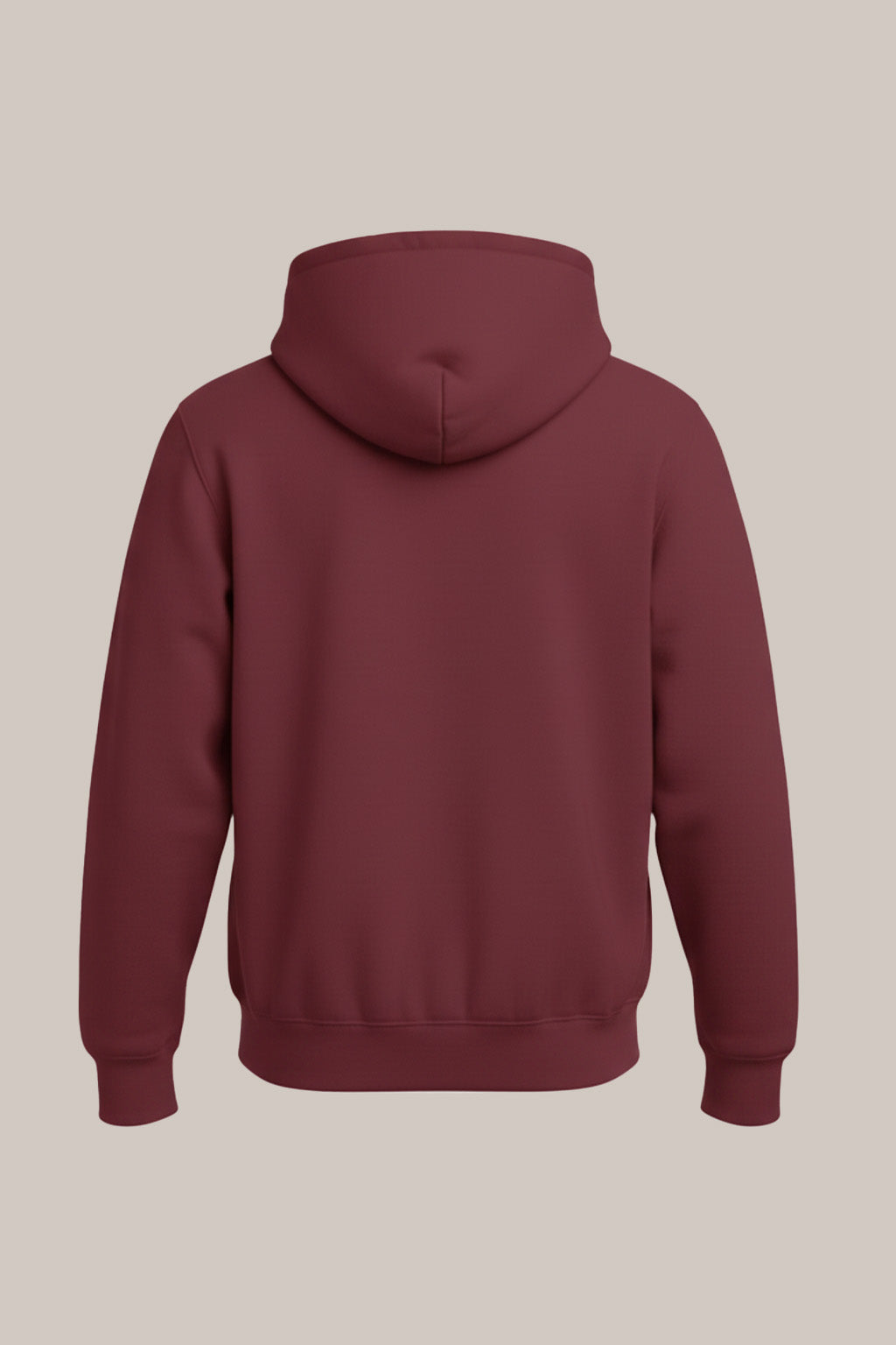 Men’s Classic Maroon Zipper Hoodie – Everyday Comfort Collection