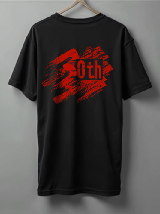 Printed Tee Drop shoulder 30th