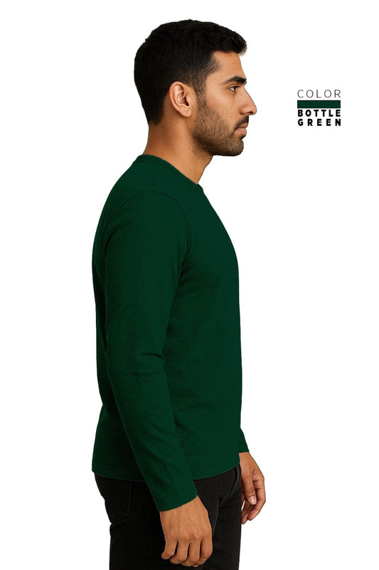 Full Sleeve Tee - BOTTLE GREEN