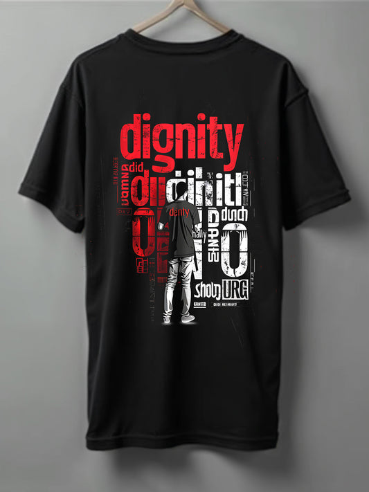 Printed Tee Drop shoulder Dignity