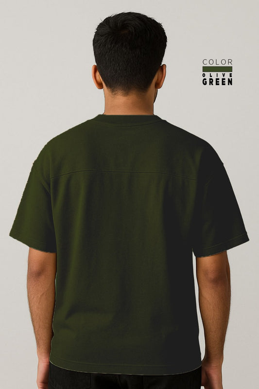 Drop-shoulder Tee - OLIVE GREEN