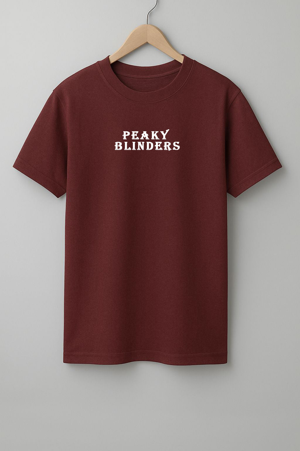 Peaky Blinders Beige, Black & Maroon T-Shirt