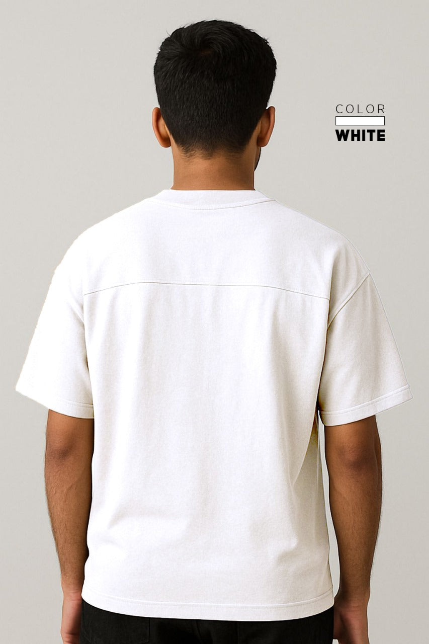 Drop-shoulder Tee - WHITE