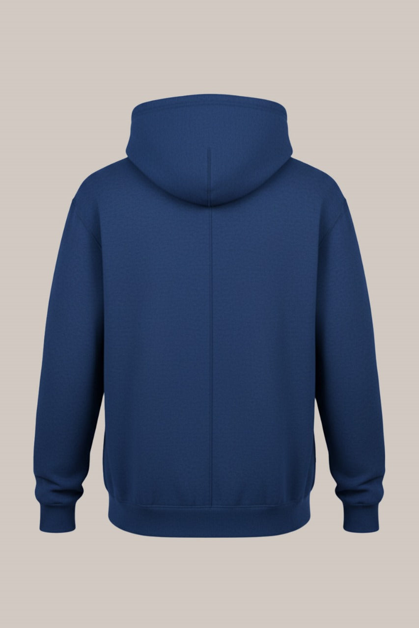Men’s Classic Royal Blue Zipper Hoodie – Everyday Comfort Collection