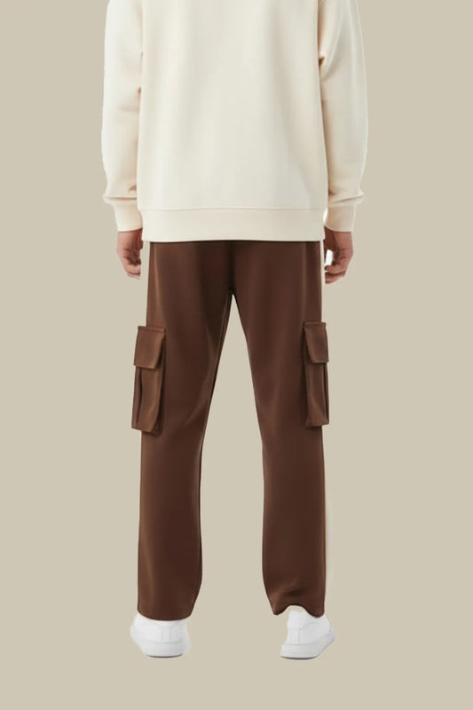 Cargo Pocket Panel Trouser – Brown