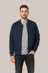 Men’s Classic Navy Blue Bomber Jacket