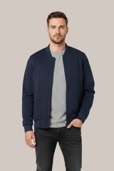 Men’s Classic Navy Blue Bomber Jacket