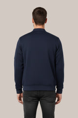 Men’s Classic Navy Blue Bomber Jacket