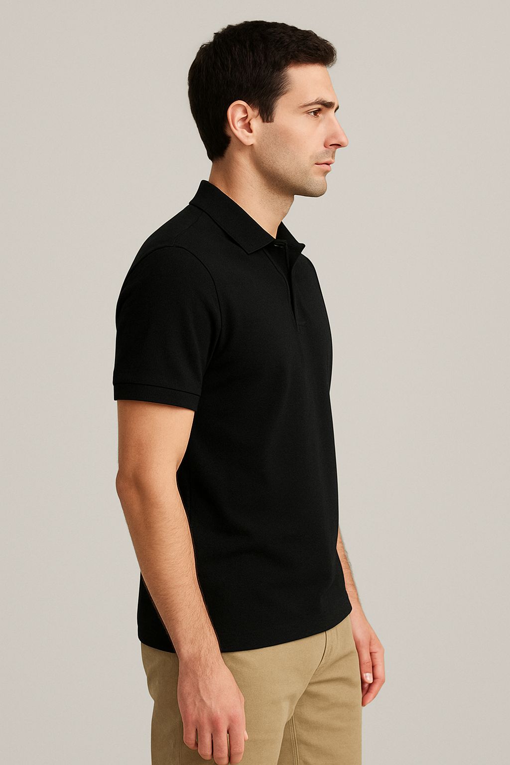 POLO TEE - BLACK