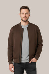 Men’s Classic Brown Bomber Jacket