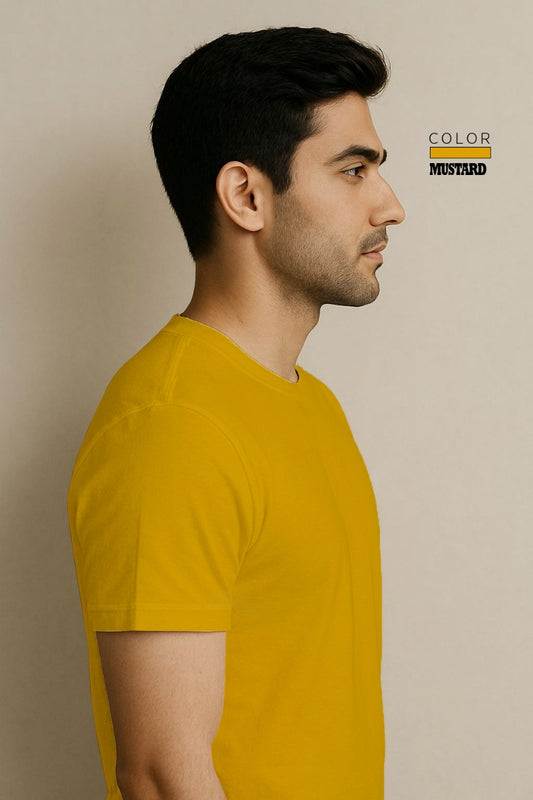 Short Sleeve T-Shirt -Mustard Yellow