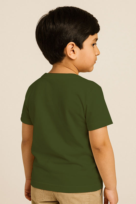 Kids Basic Tee -Olive Green