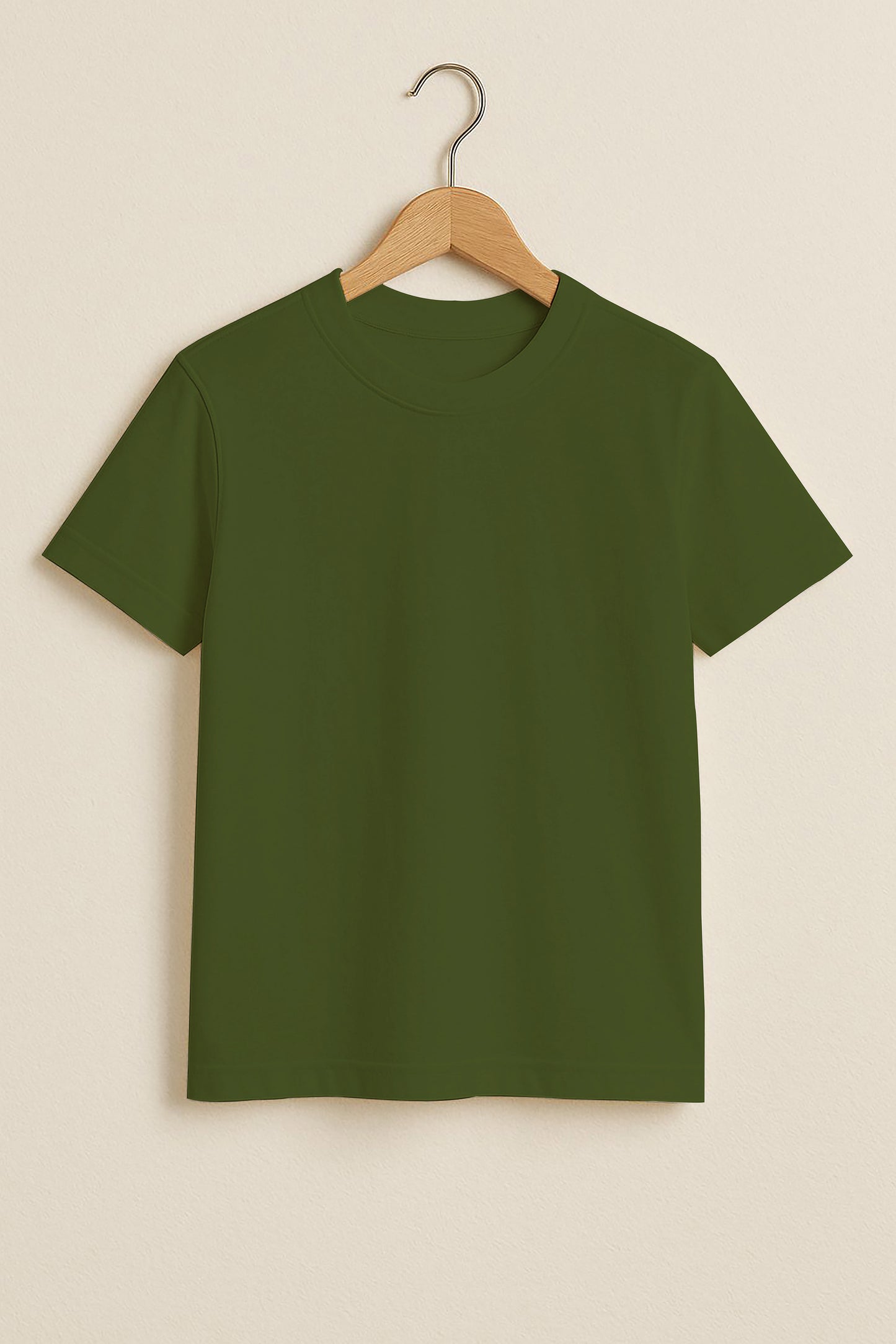 Kids Basic Tee -Olive Green