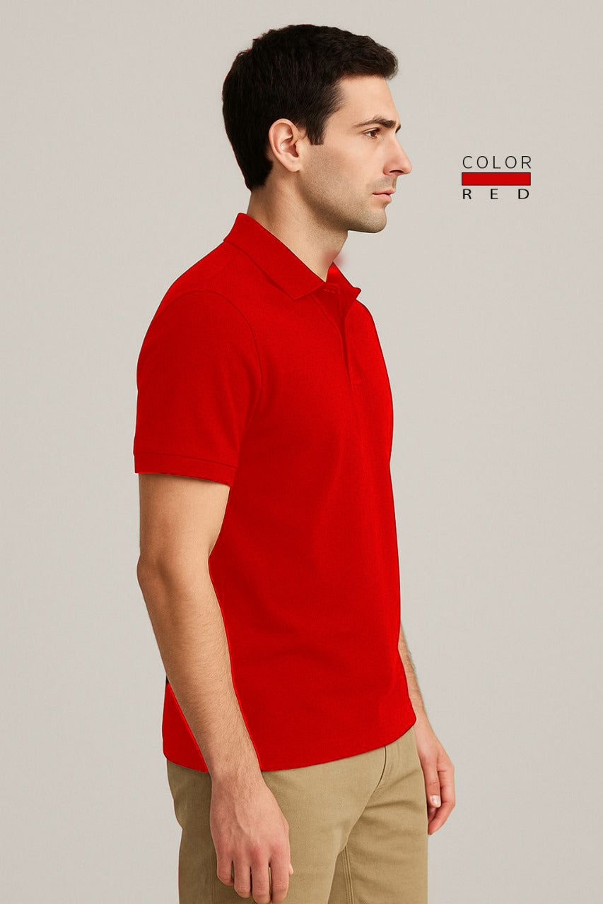 POLO TEE - RED