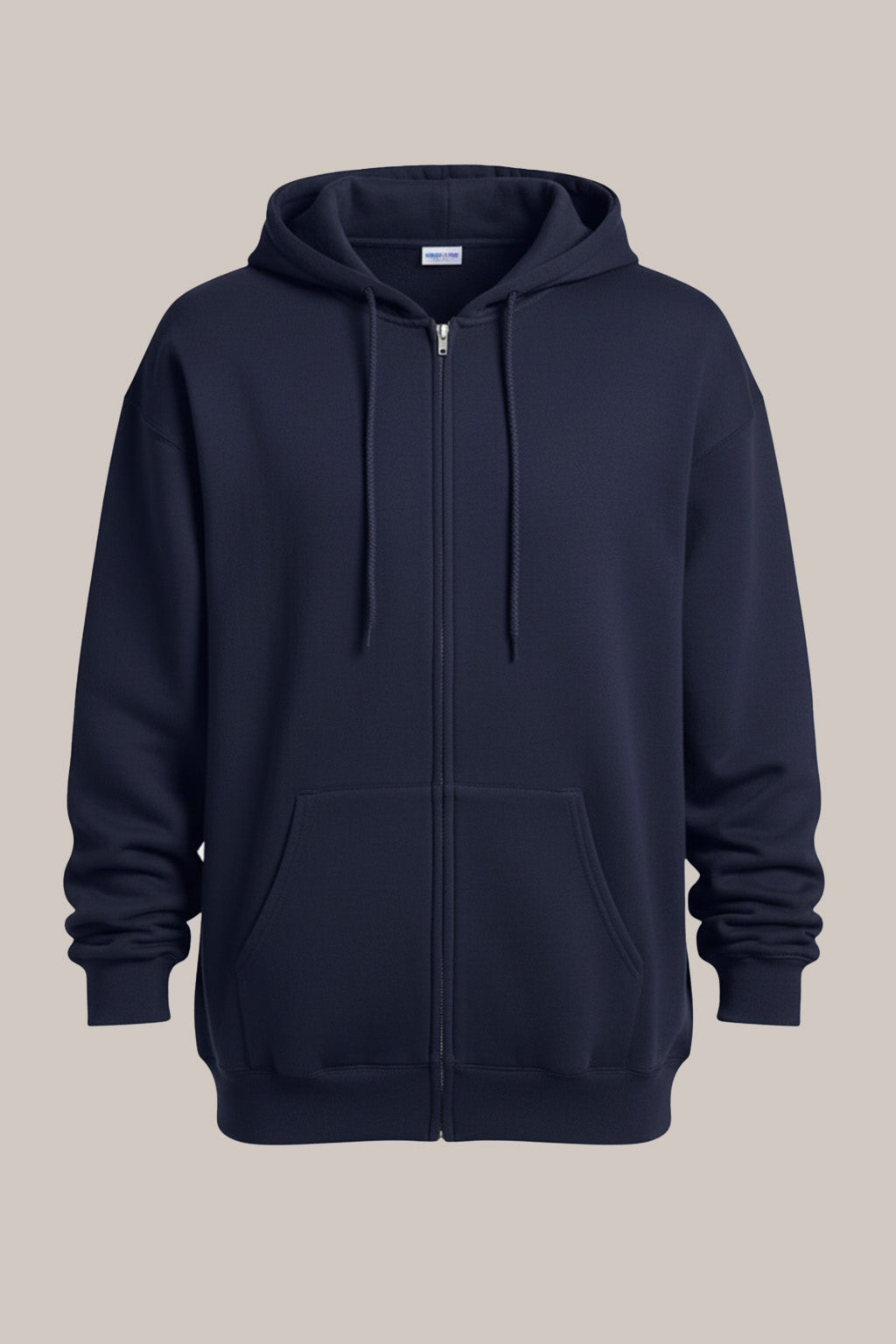 Men’s Classic Navy Blue Zipper Hoodie – Everyday Comfort Collection