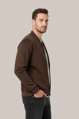 Men’s Classic Brown Bomber Jacket