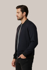 Men’s Classic Black Bomber Jacket