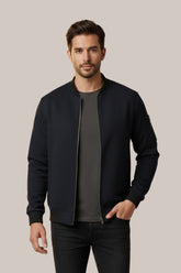 Men’s Classic Black Bomber Jacket