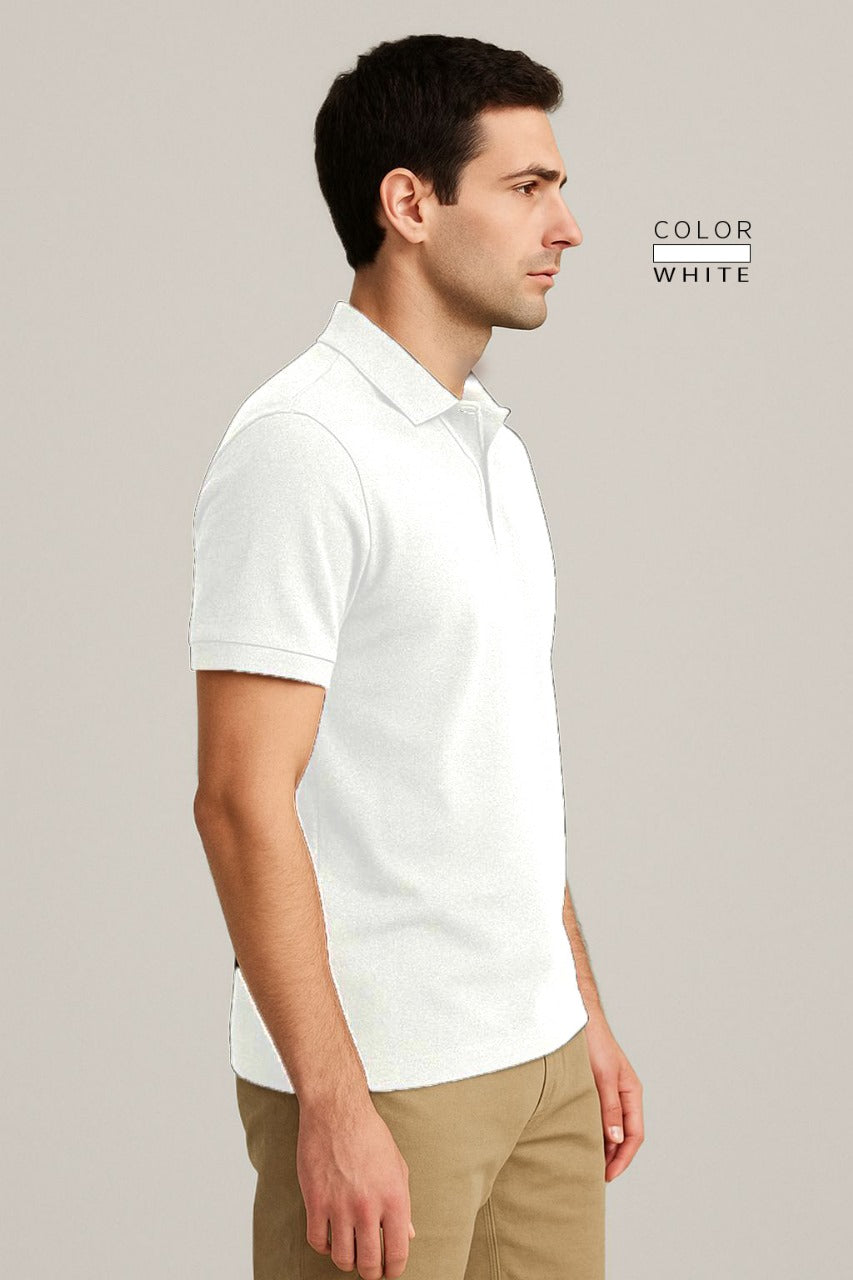 POLO TEE - WHITE