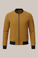 Men’s Classic Camel Bomber Jacket