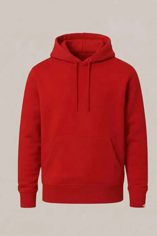 Women’s Classic Red Pullover Hoodie – Comfortable & Stylish