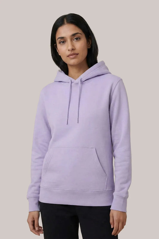 Women’s Classic Light Purple Pullover Hoodie – Comfortable & Stylish