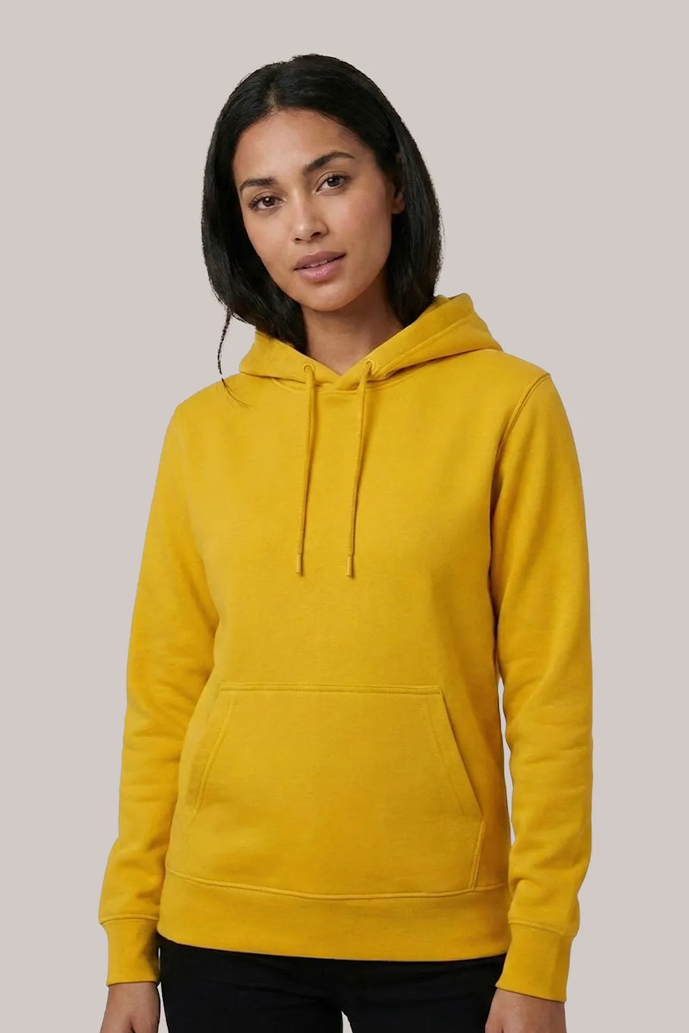 Women’s Classic Yellow Pullover Hoodie – Comfortable & Stylish