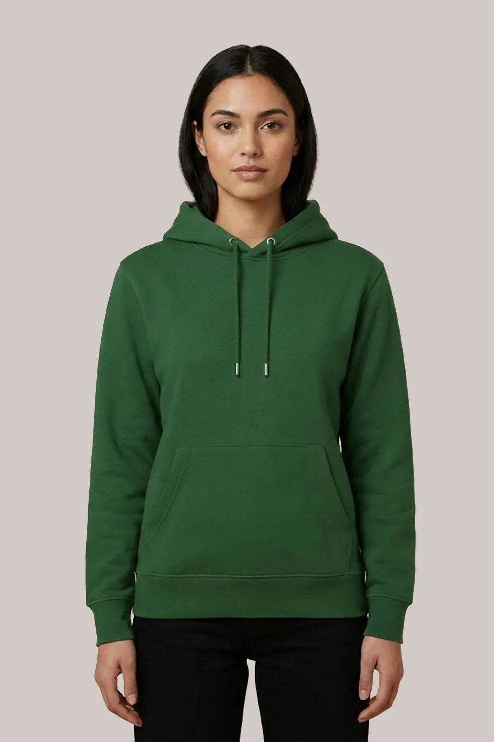 Women’s Classic Green Pullover Hoodie – Comfortable & Stylish