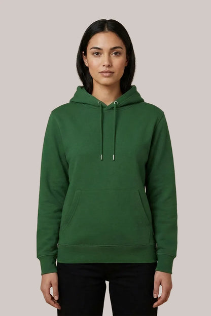 Women’s Classic Green Pullover Hoodie – Comfortable & Stylish