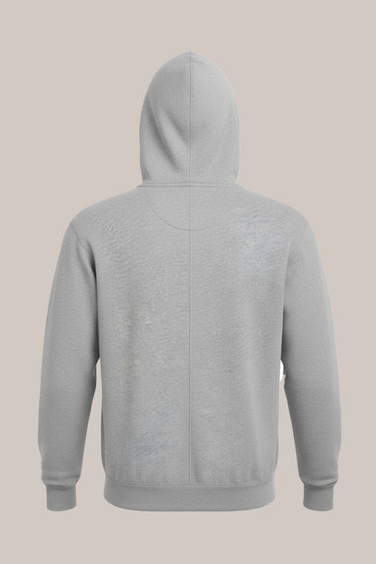 Men’s Classic Grey Zipper Hoodie – Everyday Comfort Collection