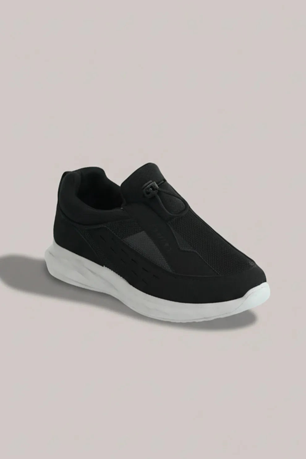 Men's Black Slip-On Sneakers – Lightweight Comfort Shoes for Daily Wear