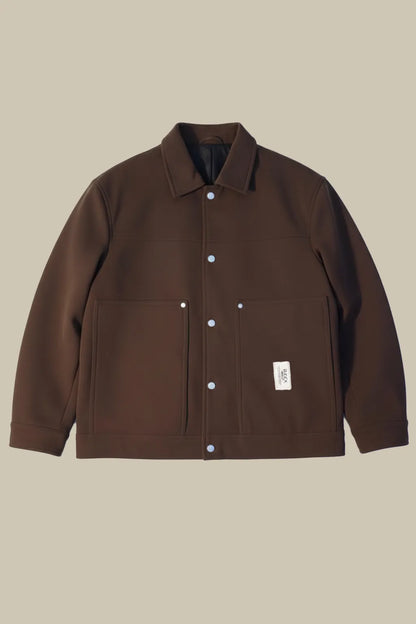 Stylish Button Down Jacket – Brown