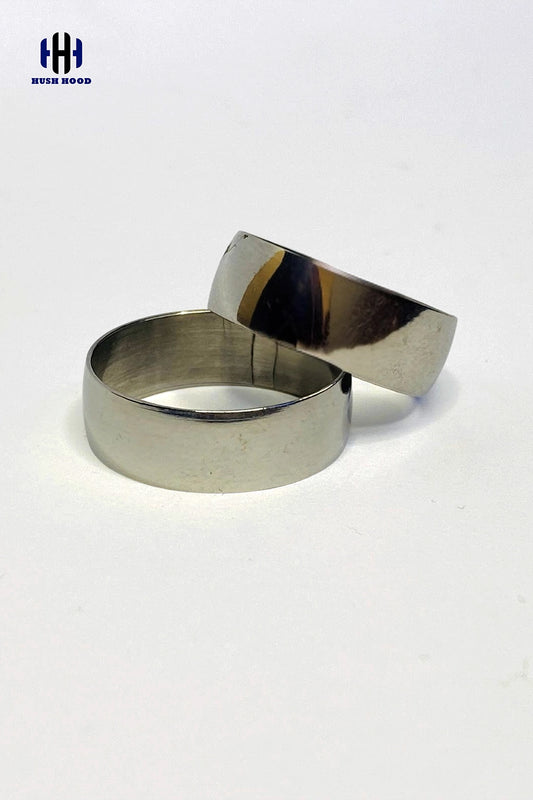 Stainless Steel Plain Band Ring – Minimal Classic Design