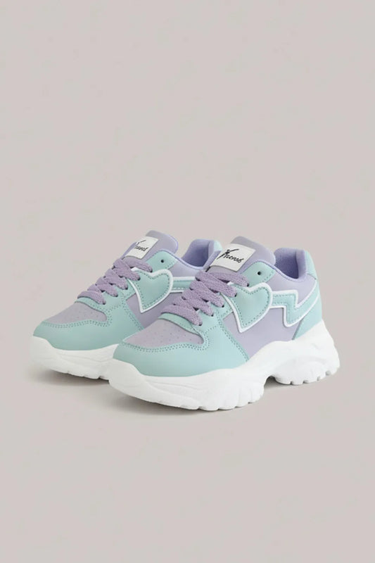 Women’s Pastel Chunky Sneakers – Thick Sole Casual Shoes