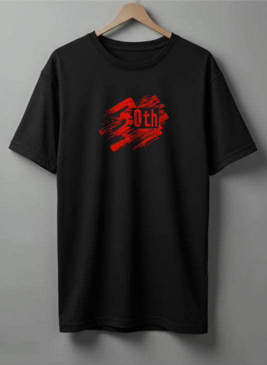 Printed Tee Drop shoulder 30th