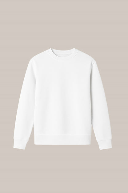 White Sweatshirt – Soft Neutrals, Effortless Style