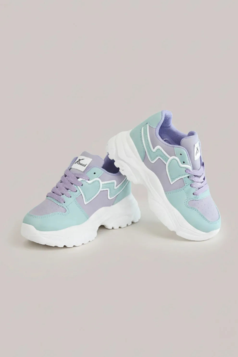 Women’s Pastel Chunky Sneakers – Thick Sole Casual Shoes