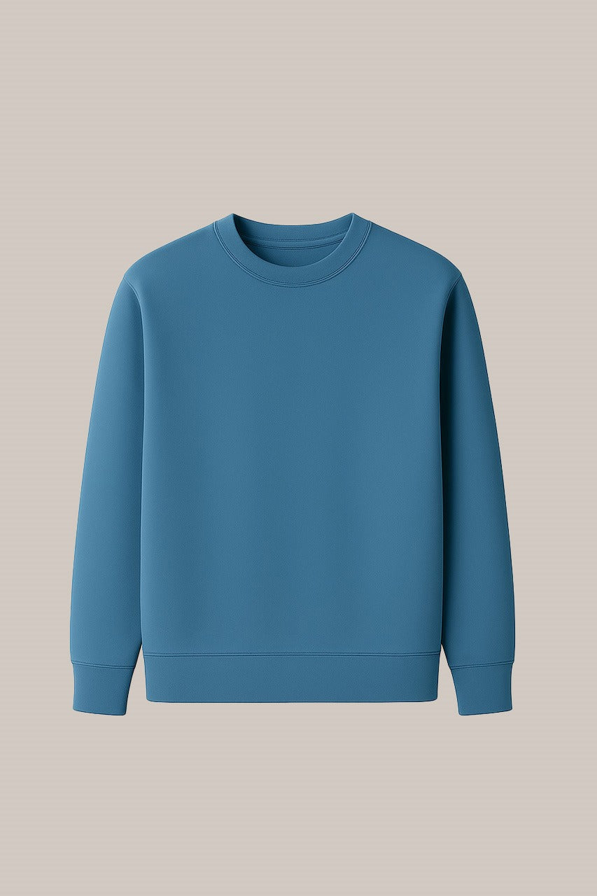 Sea Blue Sweatshirt – Everyday Ease, Timeless Look