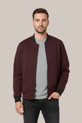 Men’s Classic Maroon Bomber Jacket