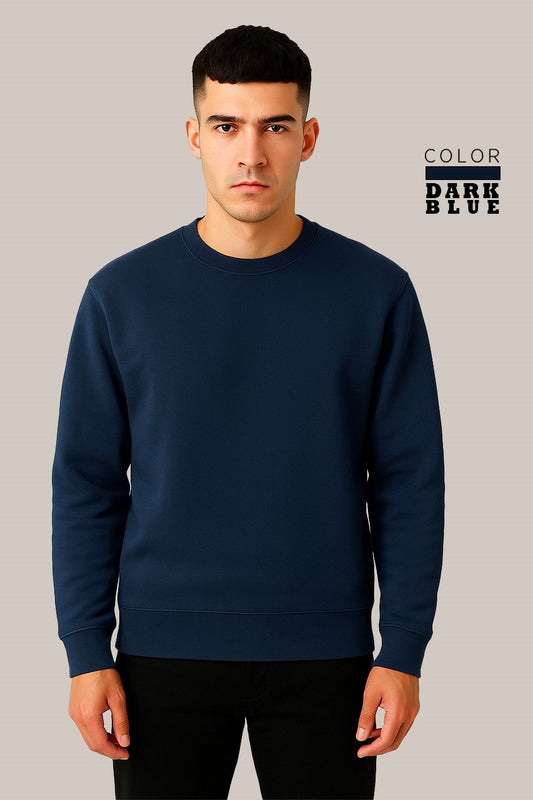Dark Blue Sweatshirt – Everyday Ease, Timeless Look