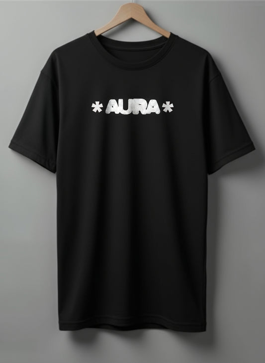 Aura Drop Shoulder T-Shirt – Black