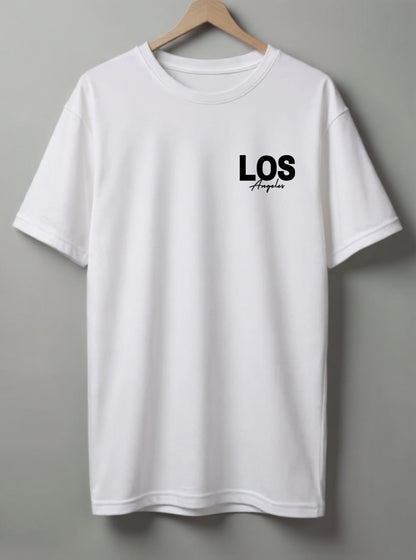 Los Angeles Drop Shoulder T-Shirt – White, Black & Olive Green