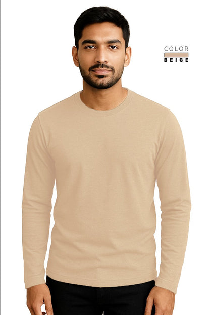 Full Sleeve Tee - BEIGE