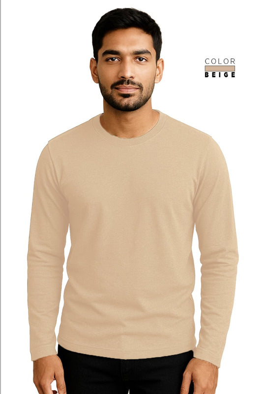 Full Sleeve Tee - BEIGE