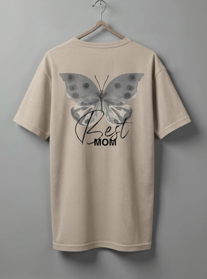Best Mom Oversized T-Shirt – White, Black & Beige