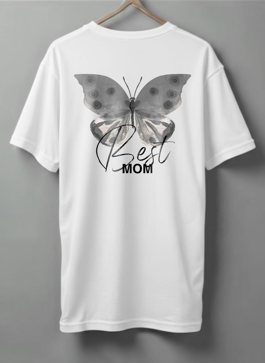 Best Mom Oversized T-Shirt – White, Black & Beige
