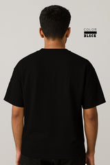 Drop-shoulder Tee - BLACK