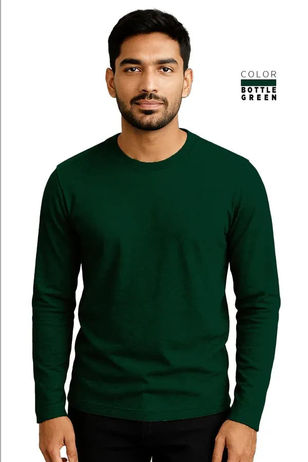 Full Sleeve Tee - BOTTLE GREEN