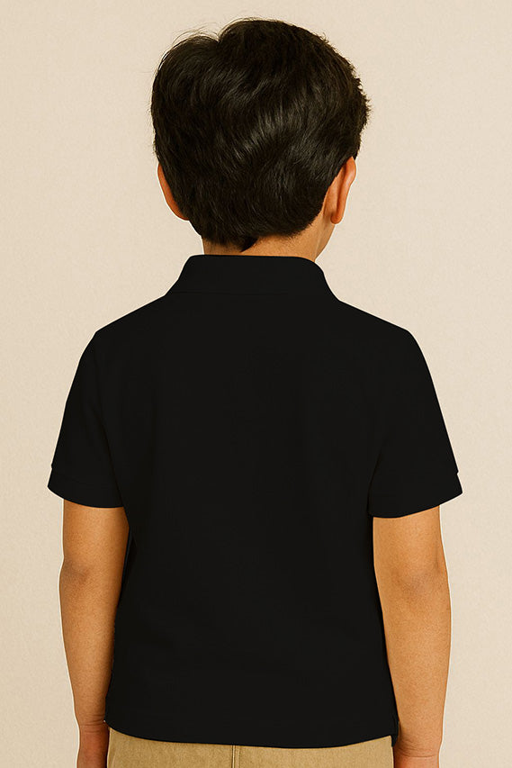 Kids Polo T-shirts - Black