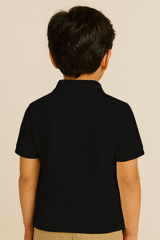 Kids Polo T-shirts - Black